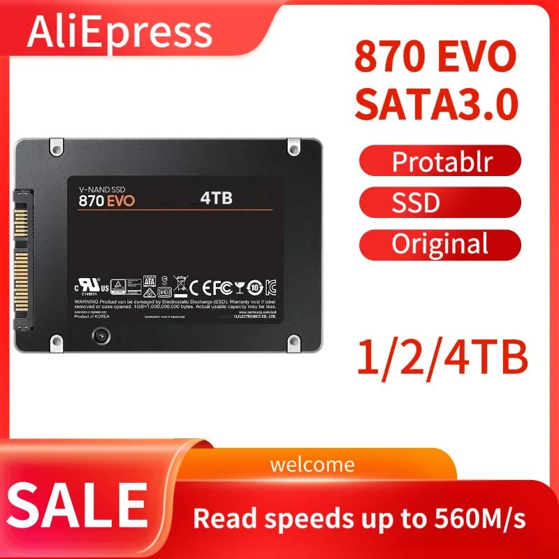 2024  870EVO SATA3 SSD, 560M/s, 1TB, 2TB, 4TB, 2.5 ϵ ũ ̺, SATA  ָ Ʈ ̺, Ʈ ũž PS5/PC